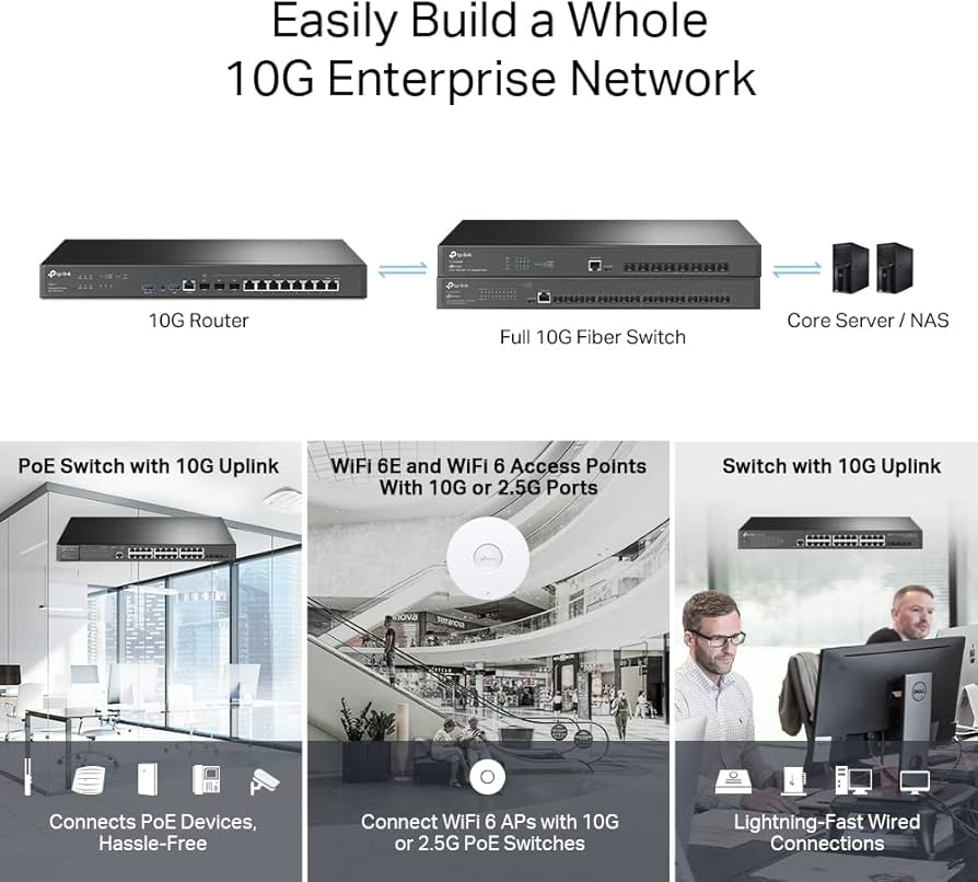 TP-Link ER8411 Omada 10G VPNルーター TP-Link Omada VPN Router with 10G Ports (ER8411) - Omada SDN